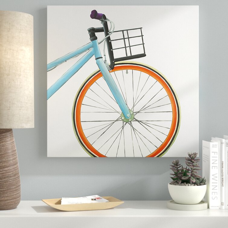 Bicycle wheel outlet wall art